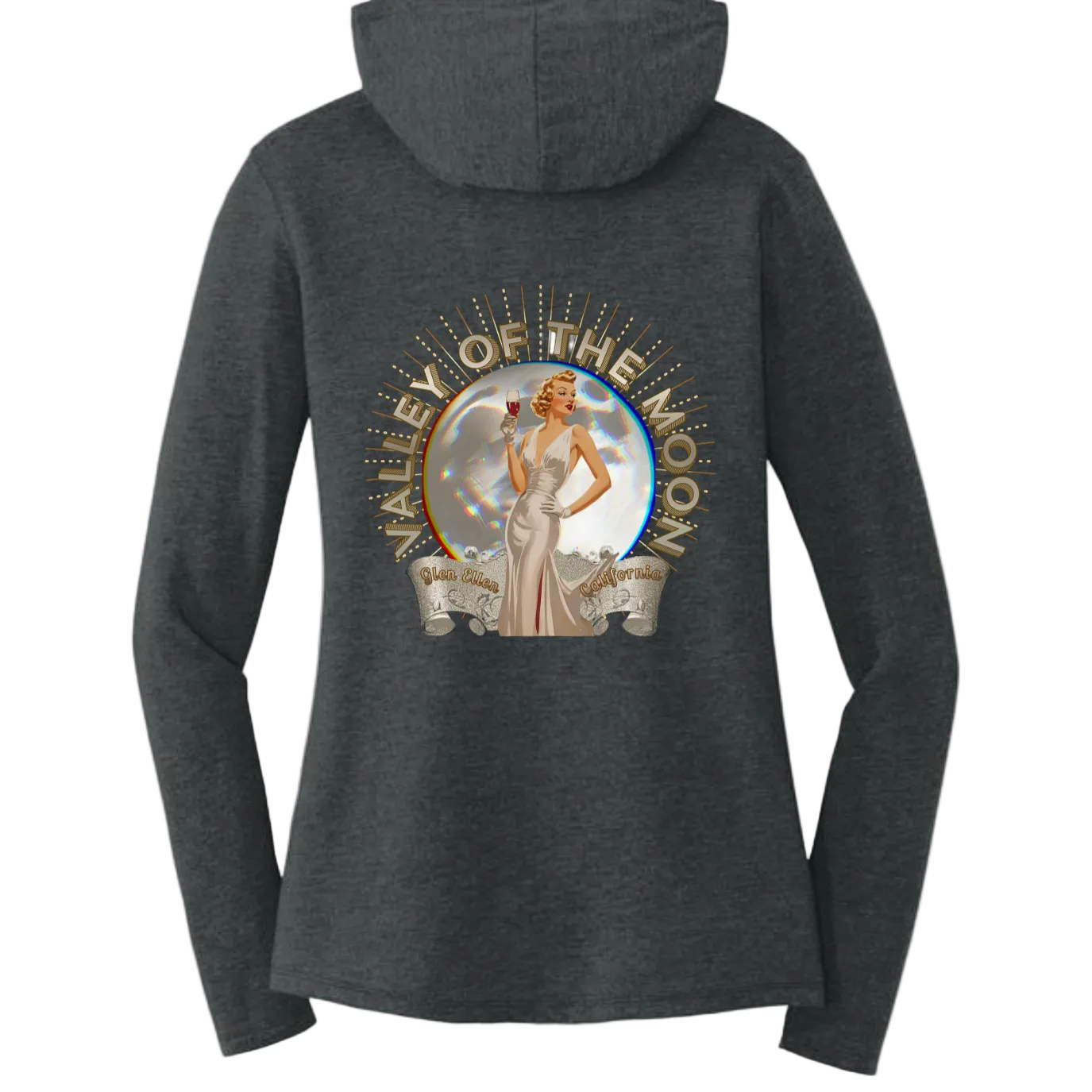 Valley of the Moon Glam Women's Hoodie T-Shirt Secondary image