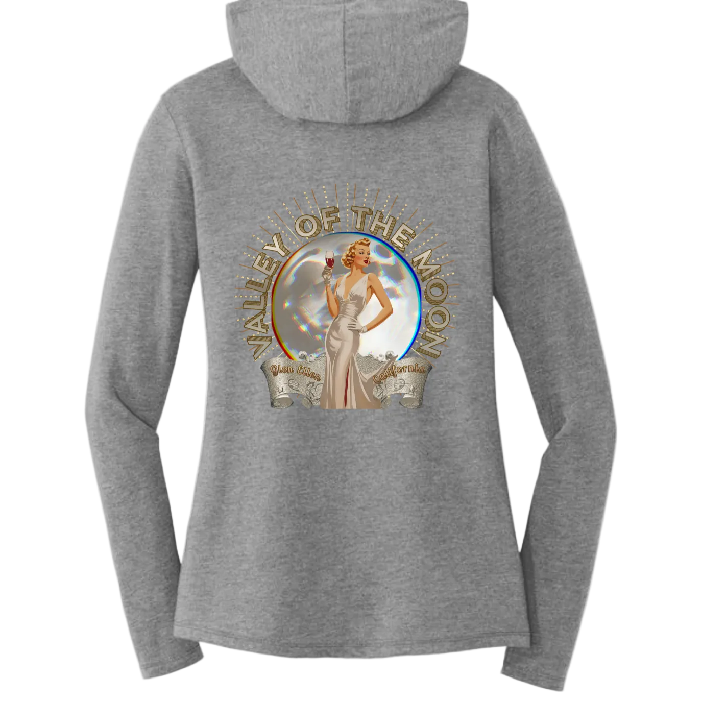 VALLEY OF THEMOON "GLAM" Women's Hoodie T-Shirt - Hoodies from USPF