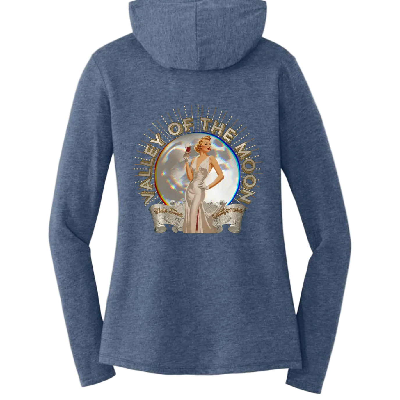 VALLEY OF THEMOON "GLAM" Women's Hoodie T-Shirt - Hoodies from USPF