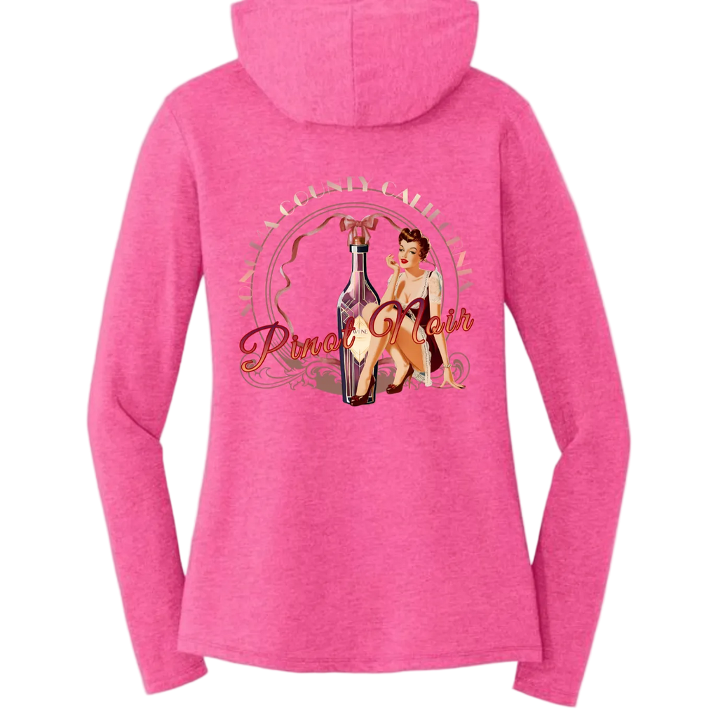 Sonoma Pinot Pinup Women's Hoodie Sweatshirt - Hoodies from USPF