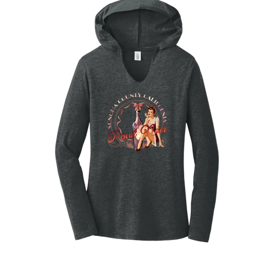 Sonoma Pinot Pinup Women's Hoodie Sweatshirt
