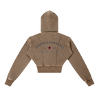 California O.G. Vintage Wash Cropped Women's Hoodie