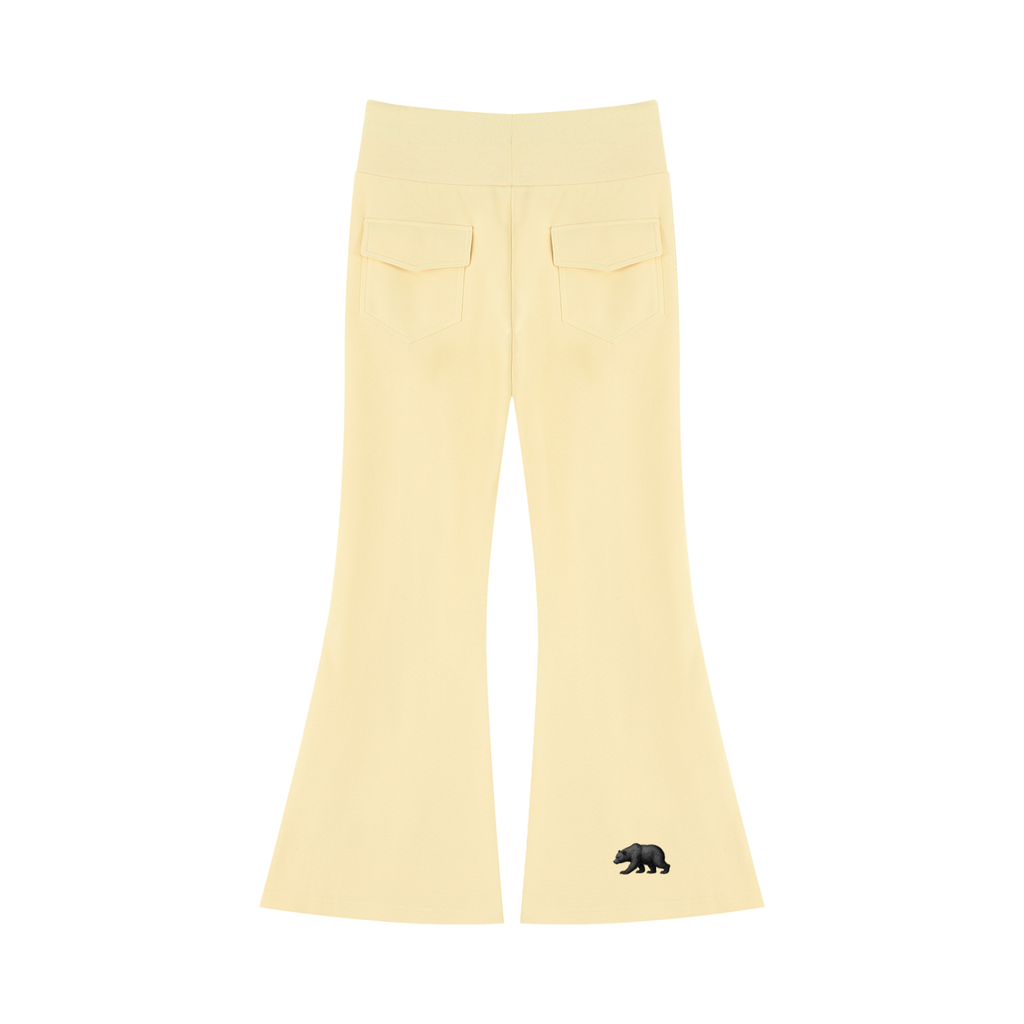 Women's Drawstring Flared Leg Pants