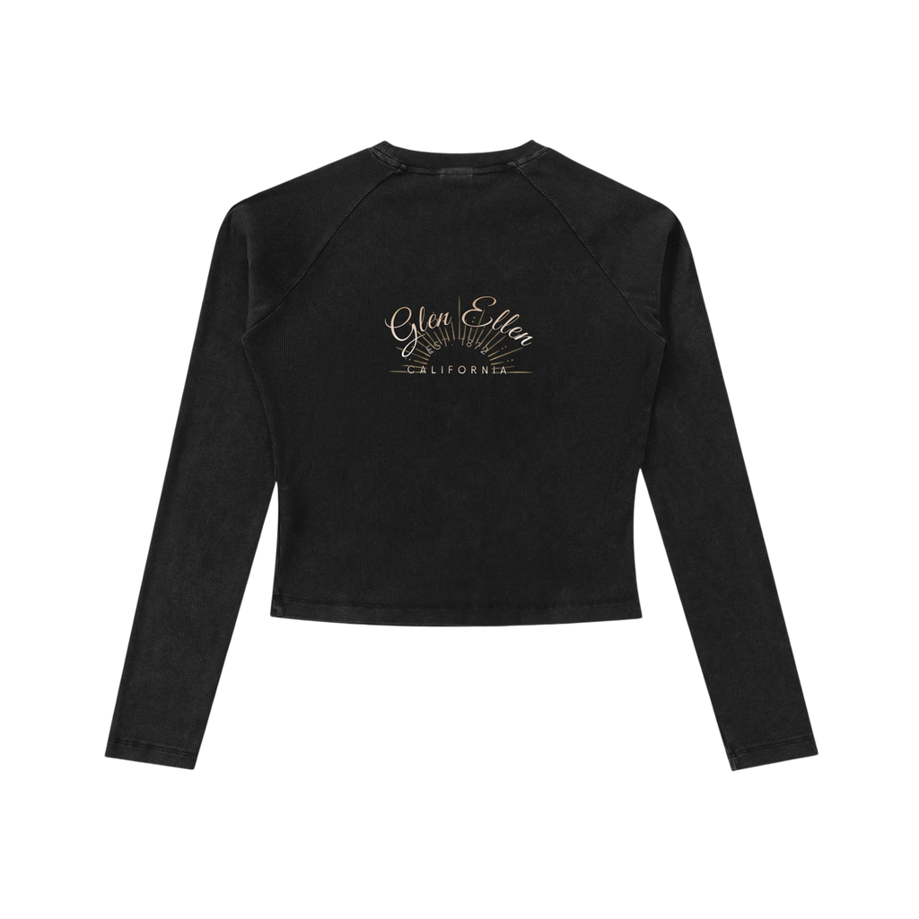 Valley of the Moon Glam Dyed Washed  Long Sleeve T-Shirt