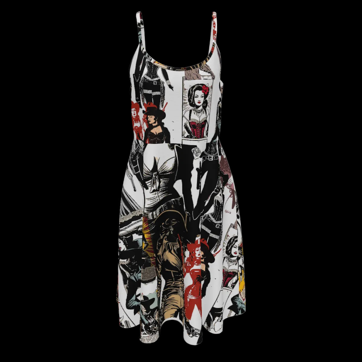 Spaghetti Western Strap Dress