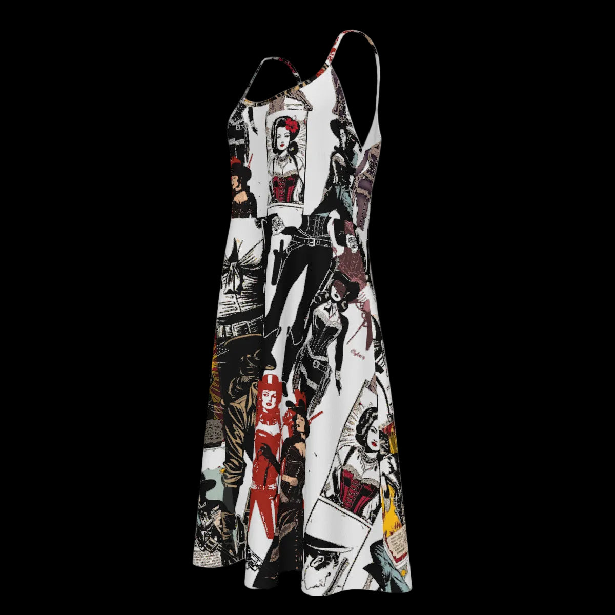 Spaghetti Western Strap Dress