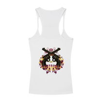 California Outlaw Ribbed Women's Racerback Tank Top