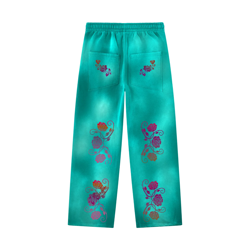 Unisex Sunfade Wide Leg Fleece Sweatpants