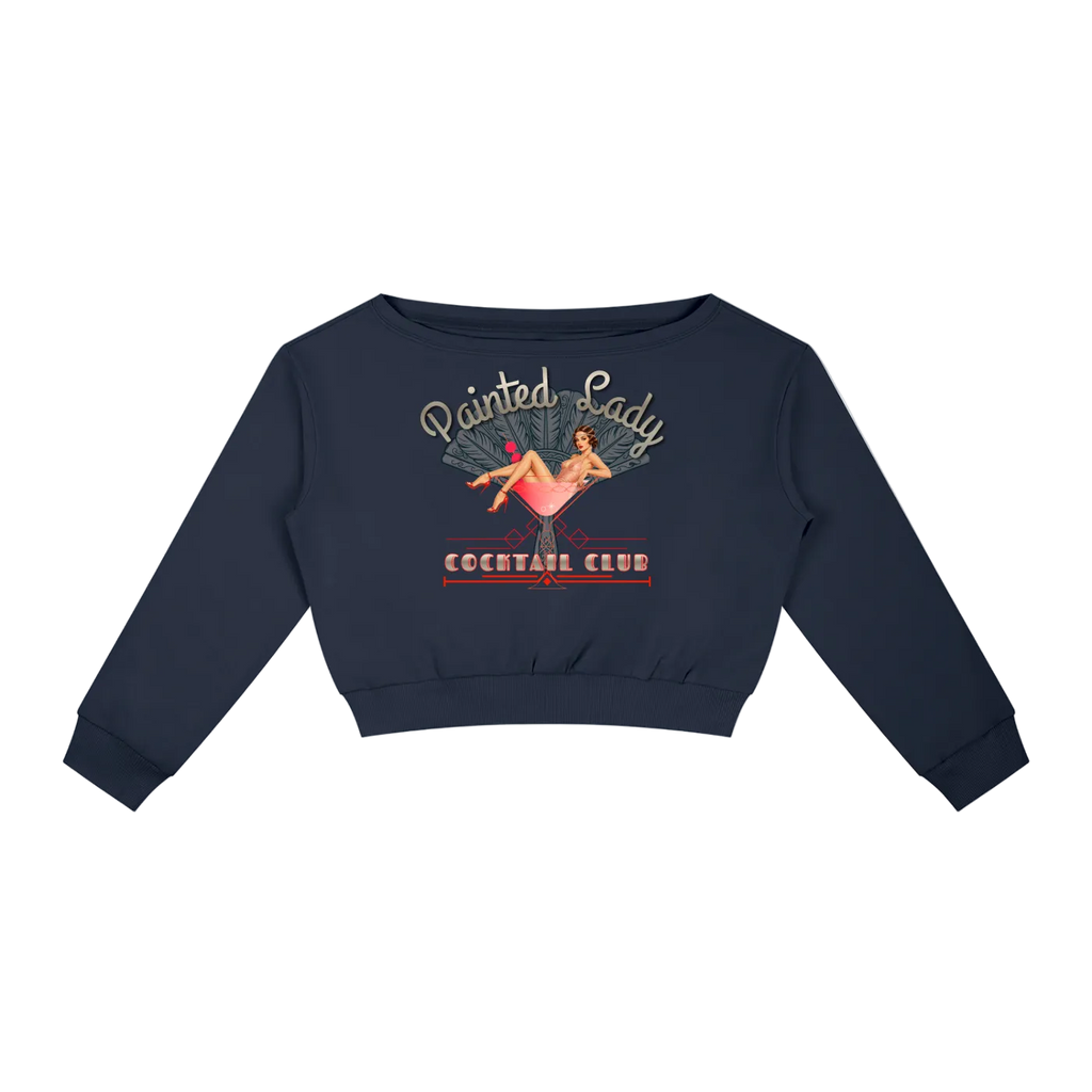 Vintage Cocktail Club Women's Off-Shoulder Sweatshirt