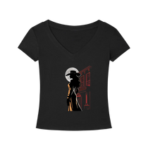 Saloon Silhouette V-Neck T-Shirt