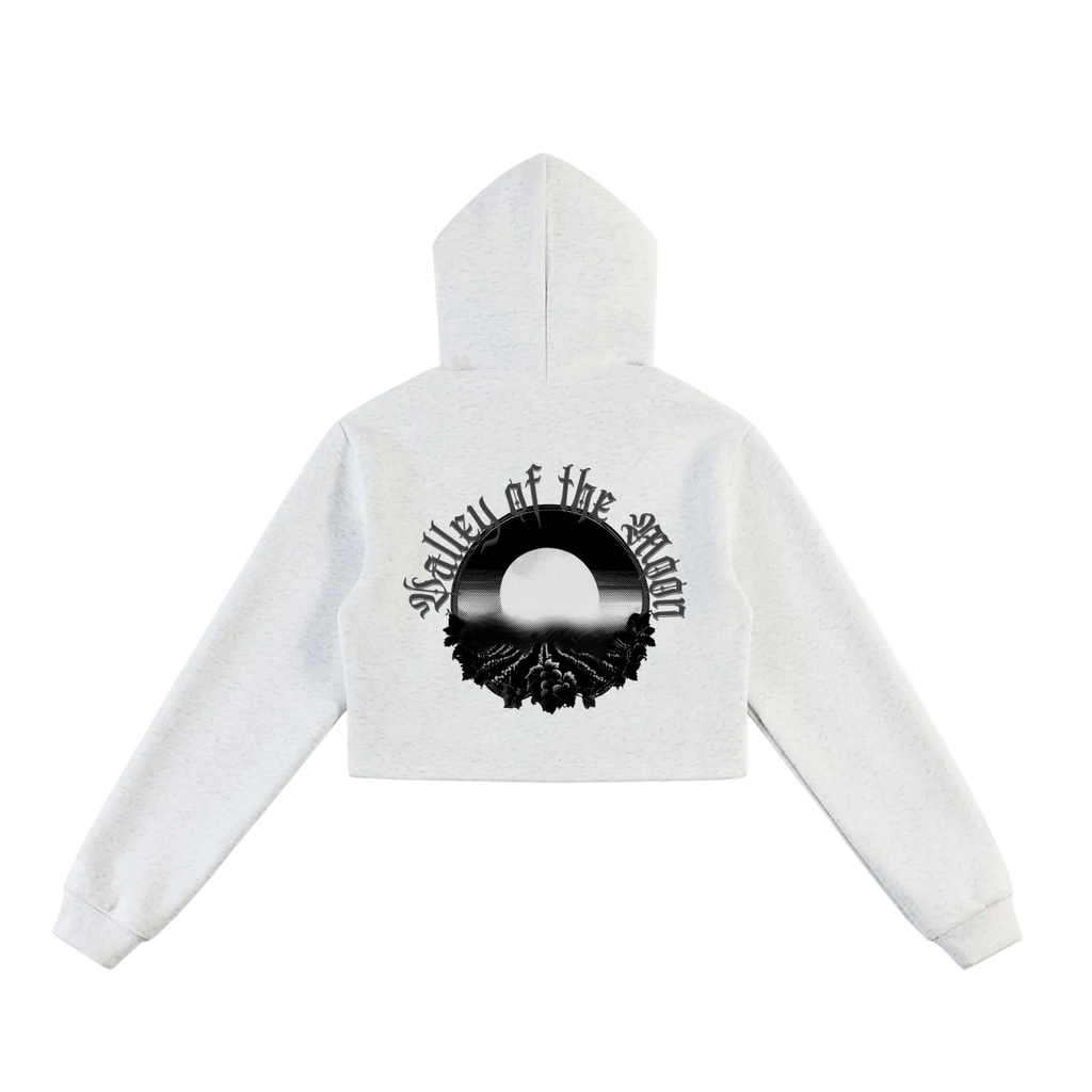 Valley of the Moon Women's Cropped Zip-Up Hoodie