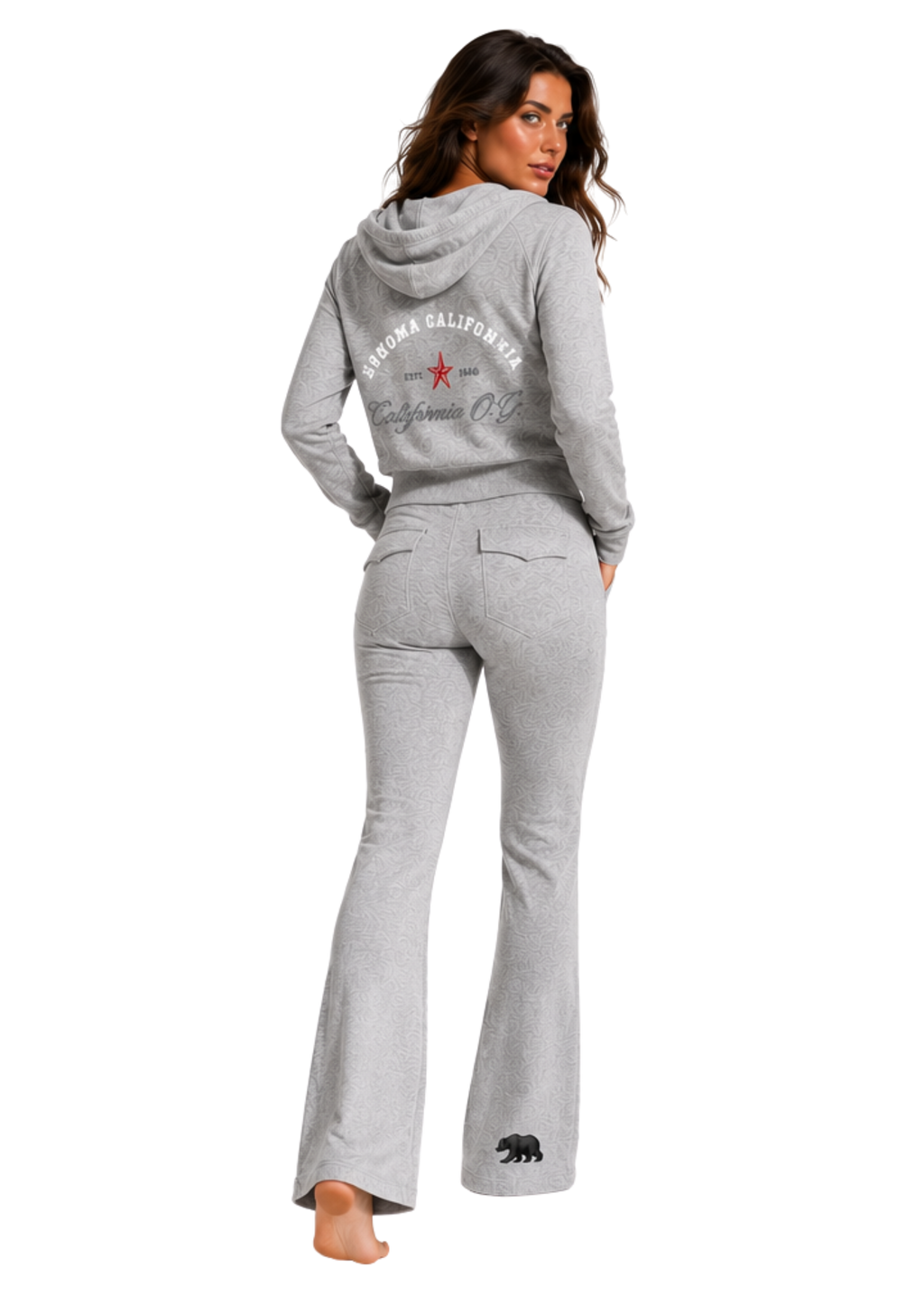 California O.G. Collegiate Women's Drawstring Flared Sweatpants