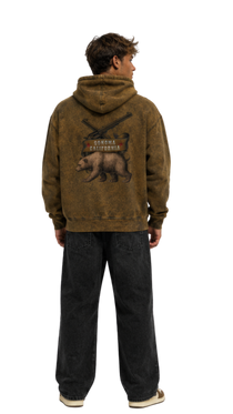 Sonoma Bear Revolt Mineral Wash Men's Hoodie