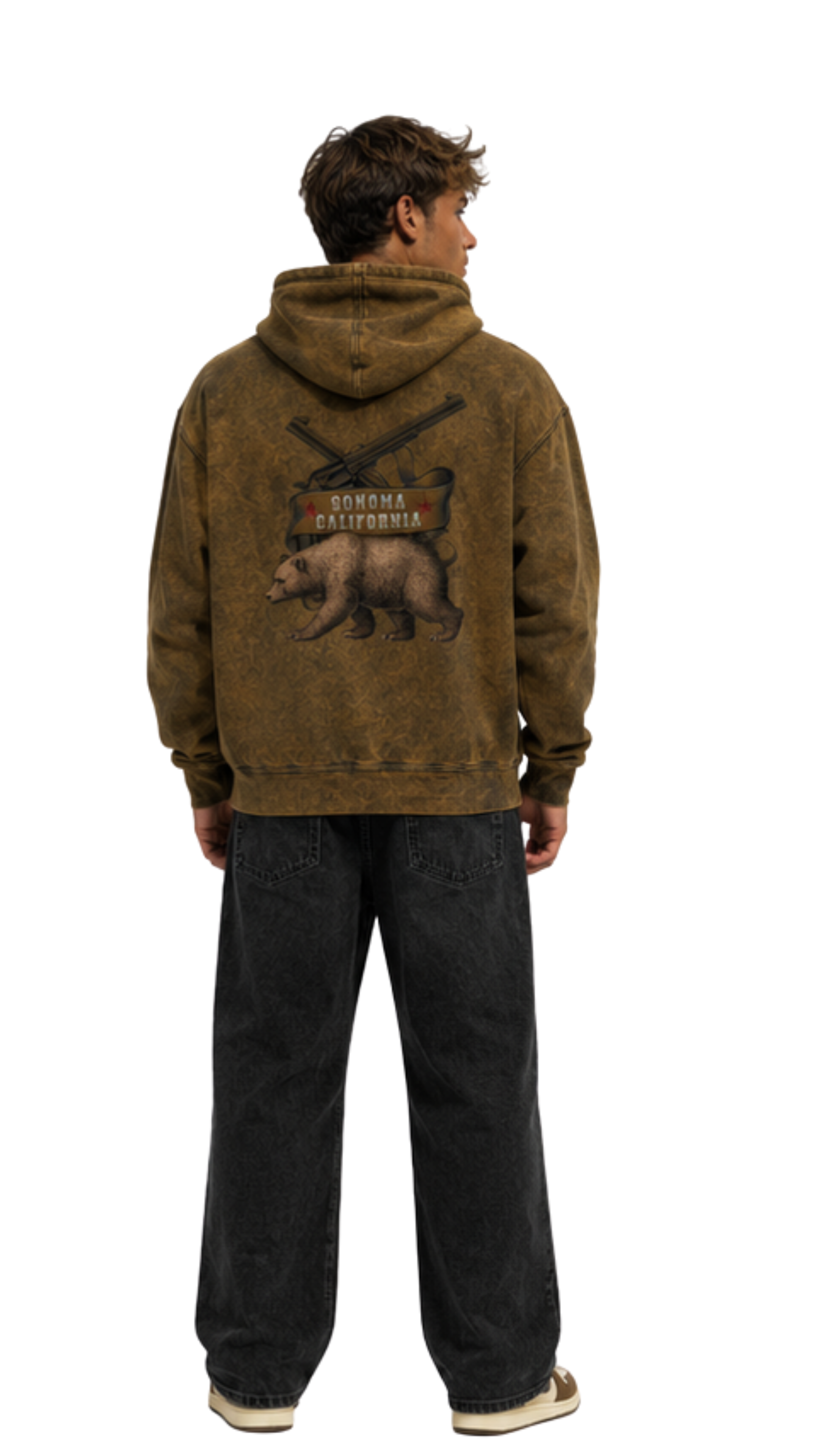 Sonoma Bear Revolt Mineral Wash Men's Hoodie