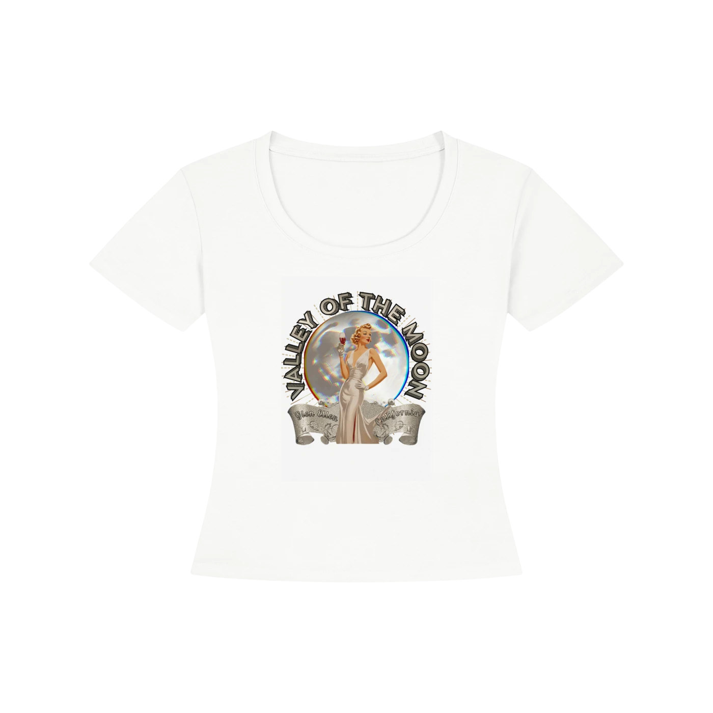 Valley of the Moon Glam Pinup Women's Slim Fit T-Shirt