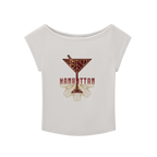 Vintage Manhattan Cocktail Wide Neck T-shirt