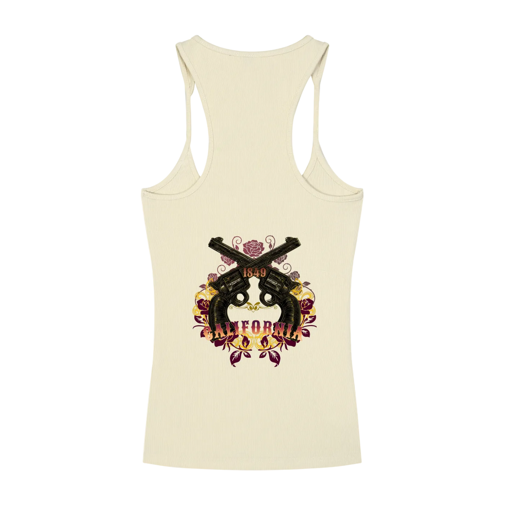 Vintage Outlaw Ribbed Women's Racerback Tank Top