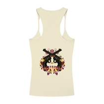 California Outlaw Ribbed Women's Racerback Tank Top