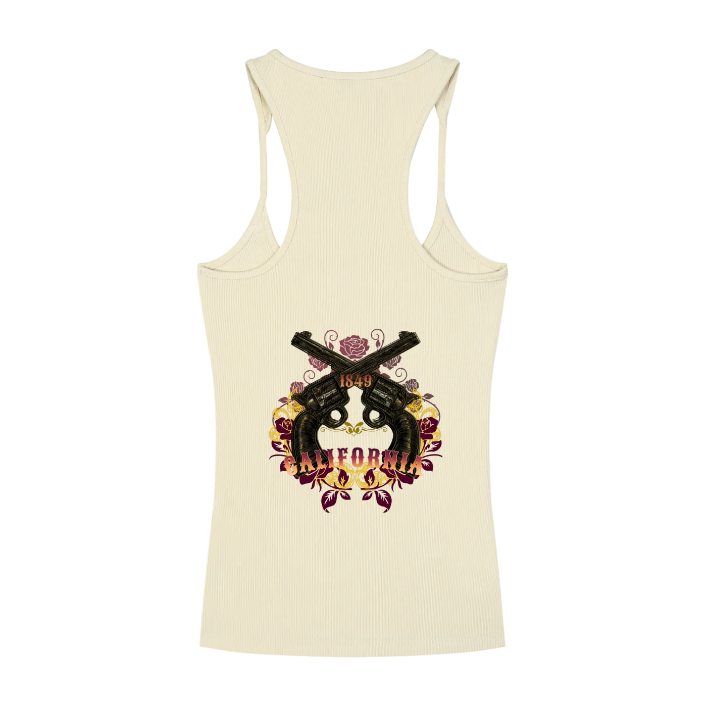 Vintage Outlaw Ribbed Women's Racerback Tank Top