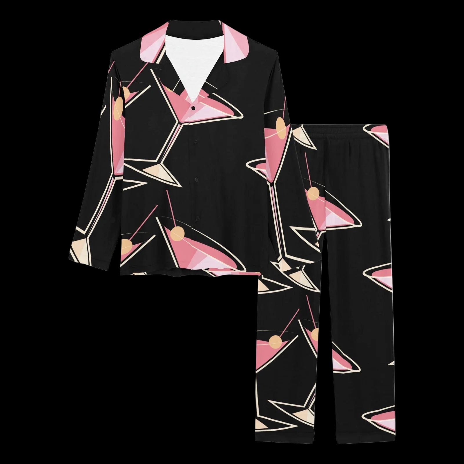 Cosmopolitan Cocktail Women's Long Pajama Set
