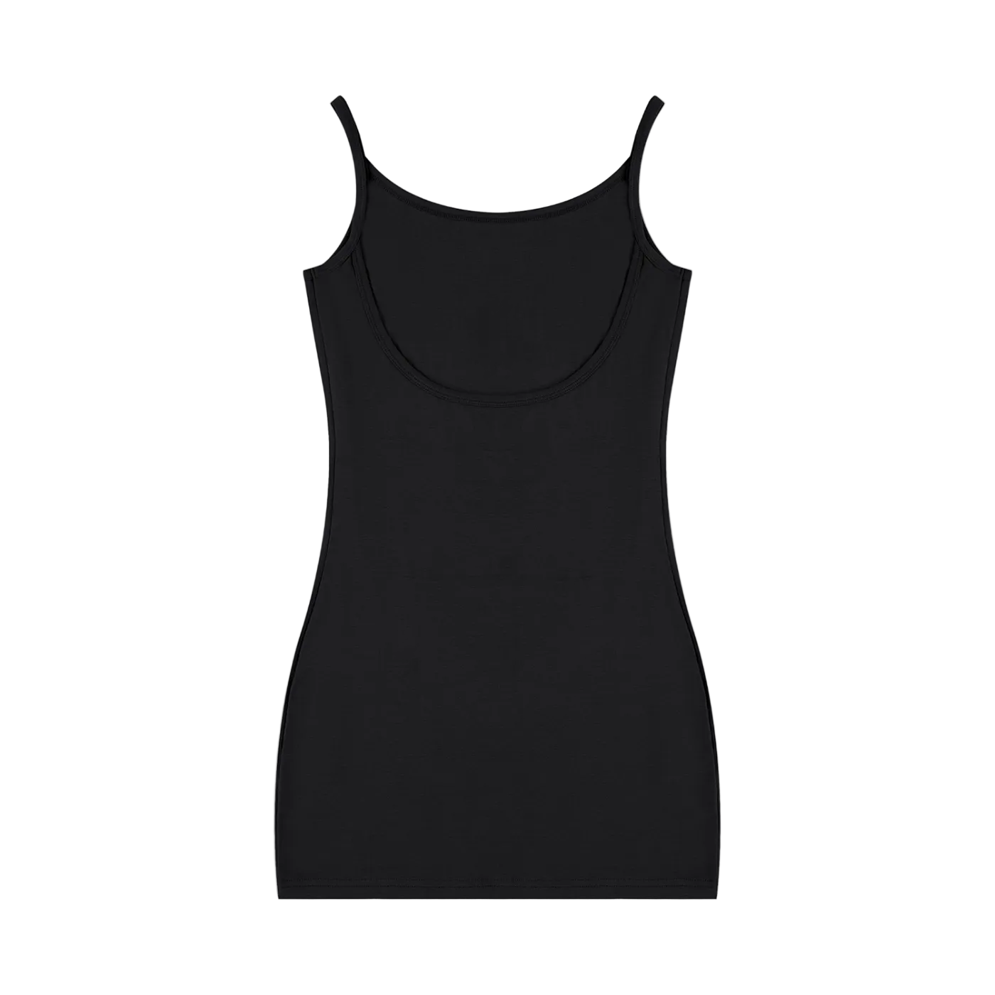 Sonoma County Emblem Black on Black Spaghetti Strap Mini Dress