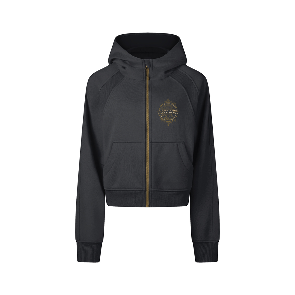 Wine Country Original Panelled Slim Fit Zip Hoodie