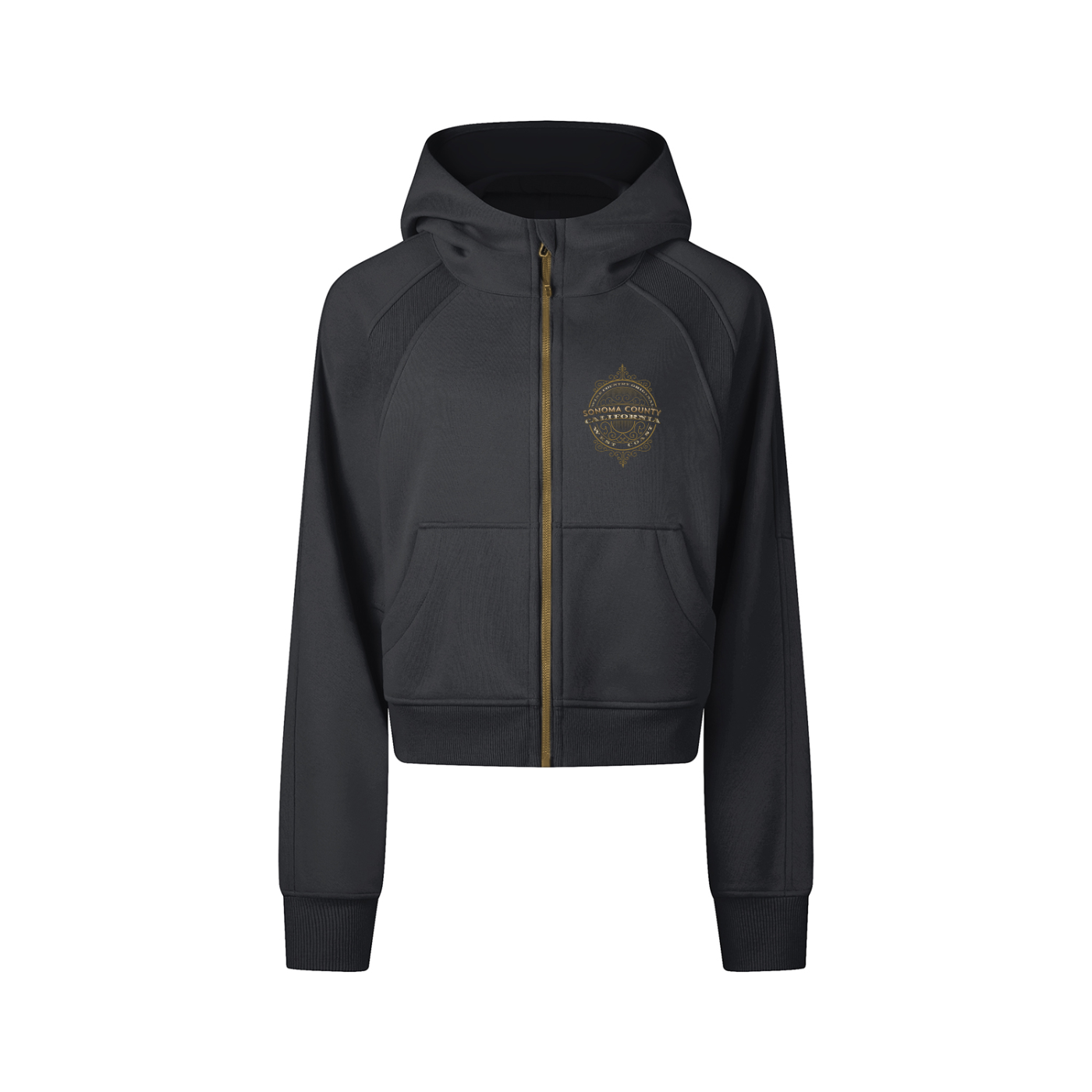 Wine Country Original Panelled Slim Fit Zip Hoodie