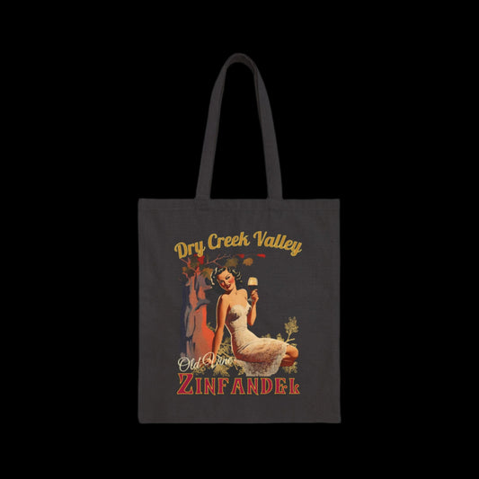 DRY CREEK ZINFANDEL Vintage Pinup Tote Bag