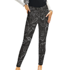 Black Paisley Women's High-Waist Legging