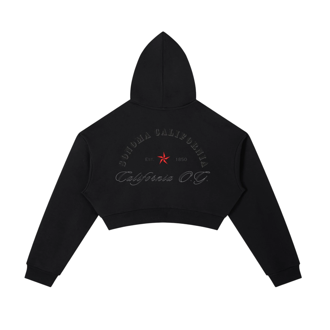 California O.G.  Women's  Cropped Zip-Up Hoodie Main image