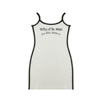 Valley of the Moon White Striped Mini Dress