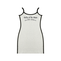 Valley of the Moon White Striped Mini Dress