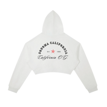 California O.G.  Women's  Cropped Zip-Up Hoodie