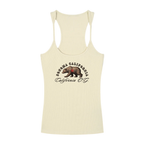California O.G. Bear  Ribbed Racerback Tank