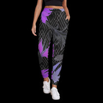 Purple Tropical Geometric Women's Sweatpants