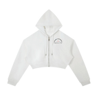California O.G.  Women's  Cropped Zip-Up Hoodie