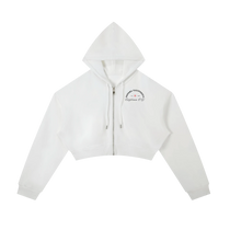California O.G.  Women's  Cropped Zip-Up Hoodie