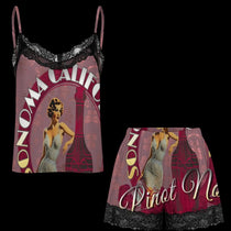 Pinot Noir Pinup Camisole Nightie Set