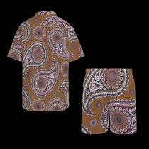 Paisley Men's Hawaiian Shirt & Shorts Set