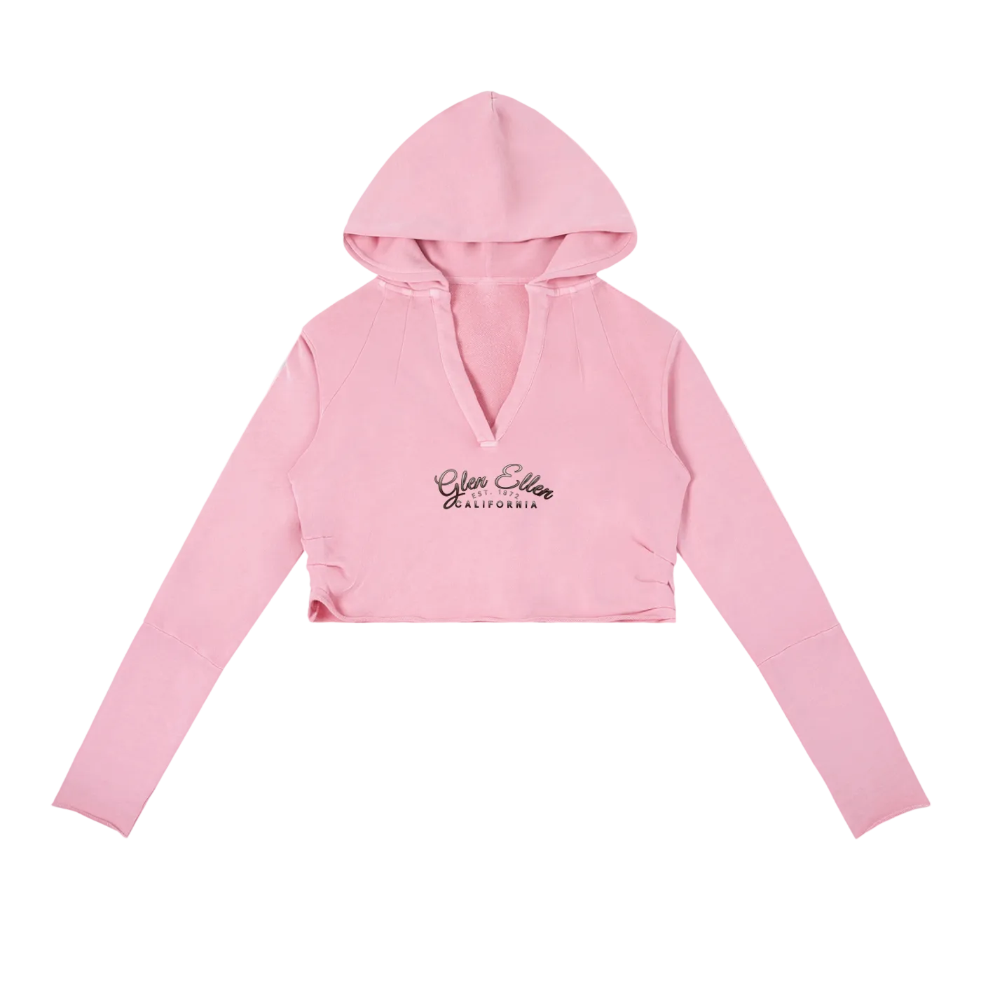 Valley of the Moon Glam Vintage Washed Raw Edge Hoodie Secondary image