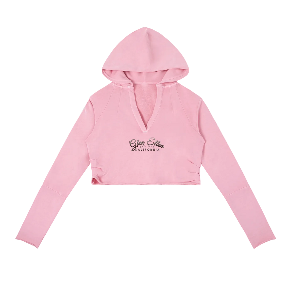 Valley of the Moon Glam Vintage Washed Raw Edge Hoodie