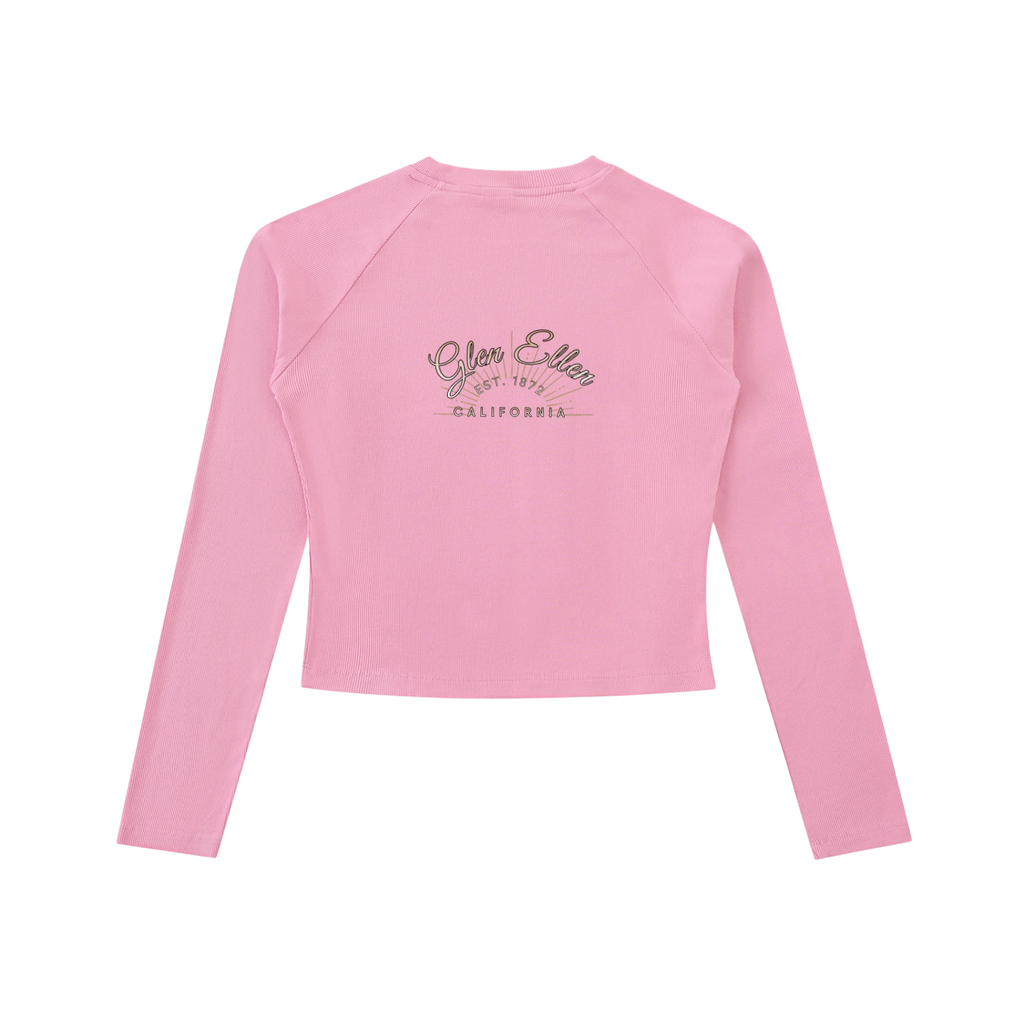 Valley of the Moon Glam Dyed Washed  Long Sleeve T-Shirt