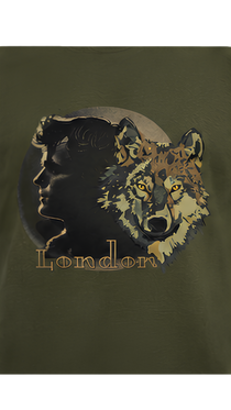 Jack London Wolf Sunfade Zip Hoodie