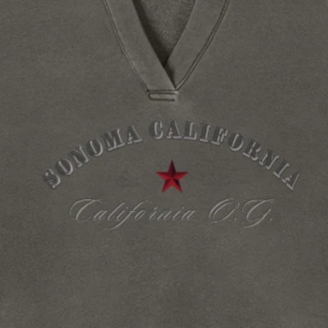 California O.G. Vintage Washed Raw Edge Hoodie