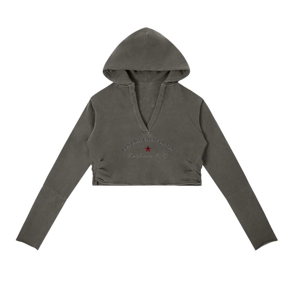 California O.G. Vintage Washed Raw Edge Hoodie