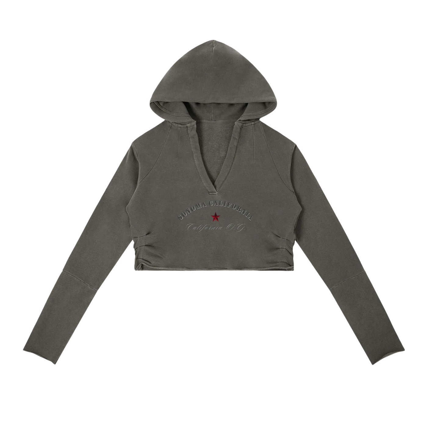 California O.G. Vintage Washed Raw Edge Hoodie