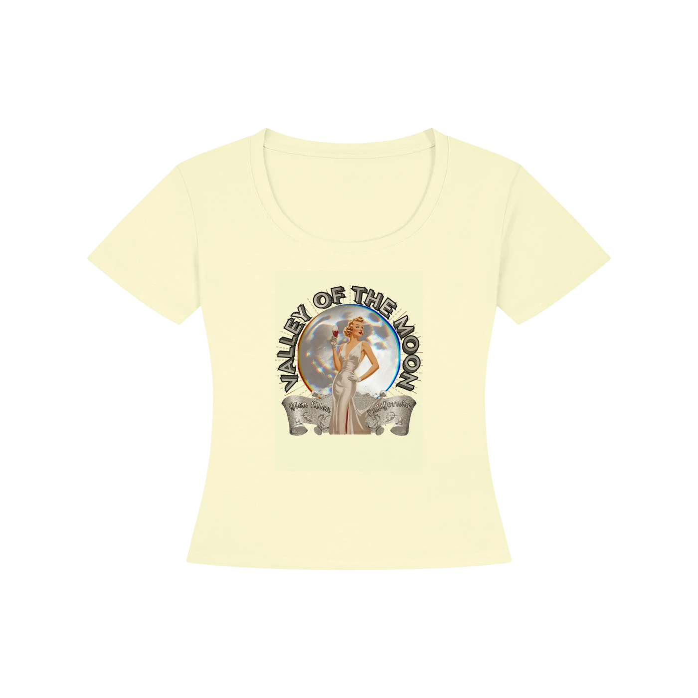 Valley of the Moon Glam Pinup Women's Slim Fit T-Shirt