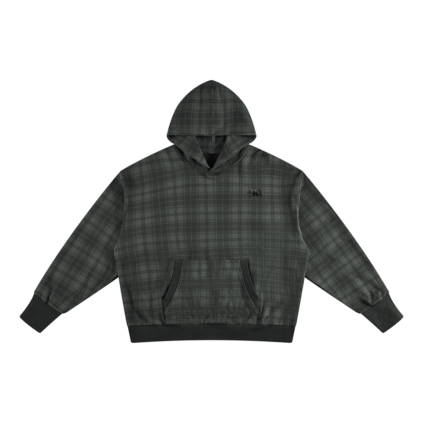 California O.G. Plaid Color Block Hoodie