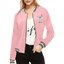 Pink Cocktail Print Bomber Jacket