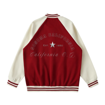 Sonoma California O.G. Collegiate Two Tone Raglan Sleeve Varsity Jacket